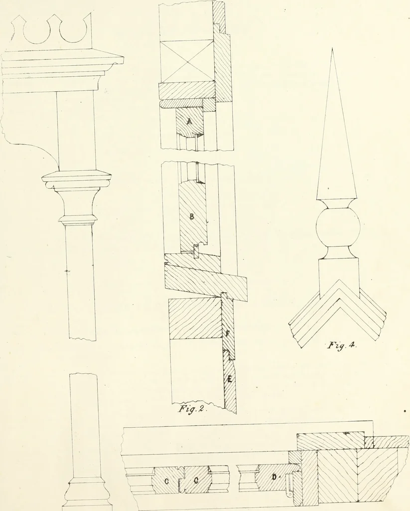 An illustration from The American architect : comprising original designs of cheap country and village residences, with details, specifications, plans and directions, and an estimate of the cost of each design, 1849, leaf 126