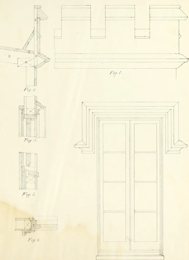 An illustration from The American architect : comprising original designs of cheap country and village residences, with details, specifications, plans and directions, and an estimate of the cost of each design, 1849, leaf 150