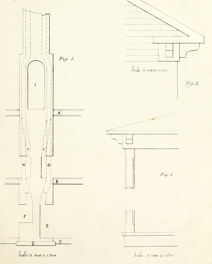 An illustration from The American architect : comprising original designs of cheap country and village residences, with details, specifications, plans and directions, and an estimate of the cost of each design, 1849, leaf 30