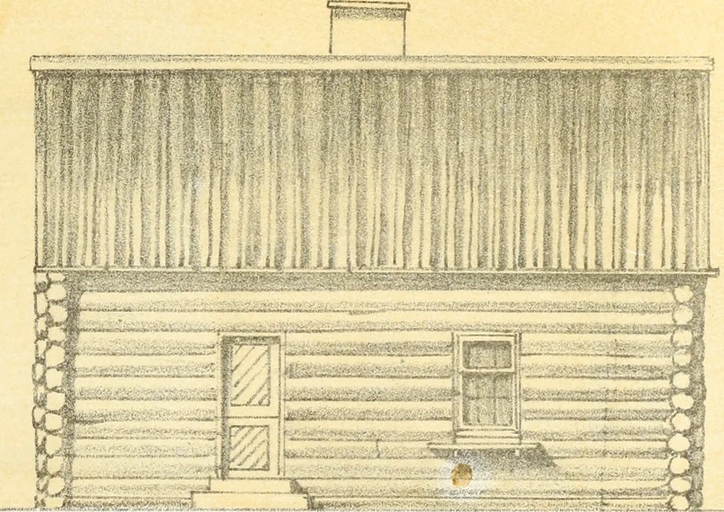 An illustration from The American architect : comprising original designs of cheap country and village residences, with details, specifications, plans and directions, and an estimate of the cost of each design, 1849, leaf 38