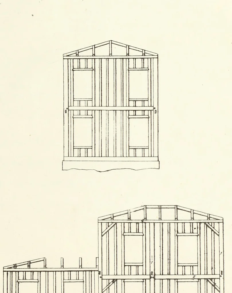 An illustration from The American architect : comprising original designs of cheap country and village residences, with details, specifications, plans and directions, and an estimate of the cost of each design, 1849, leaf 54
