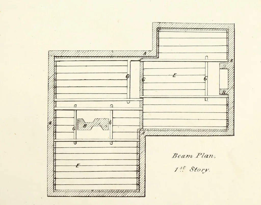 An illustration from The American architect : comprising original designs of cheap country and village residences, with details, specifications, plans and directions, and an estimate of the cost of each design, 1849, leaf 66