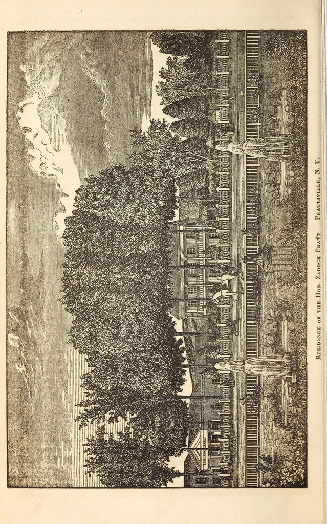 An illustration from The American biographical sketch book, 1849, leaf 22