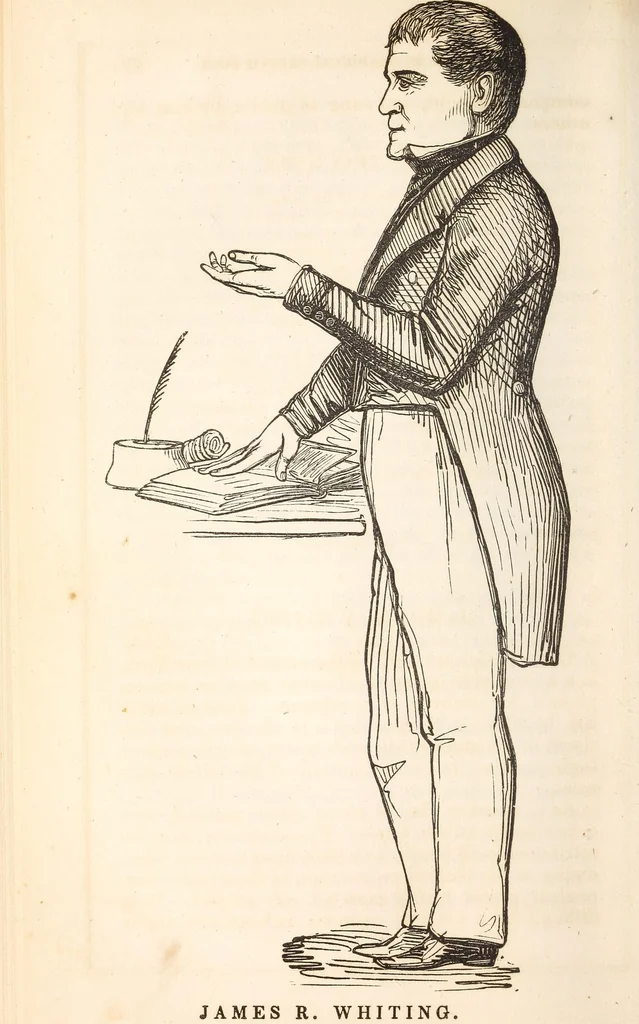 An illustration from The American biographical sketch book, 1849, leaf 306
