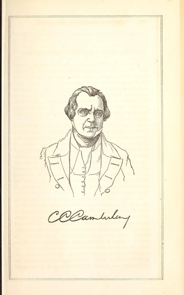 An illustration from The American biographical sketch book, 1849, leaf 365