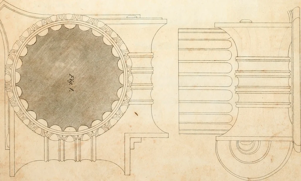 An illustration from The American builder's companion : or, A system of architecture, particularly adapted to the present style of building ; illustrated with seventy copperplate engravings, 1827, leaf 125