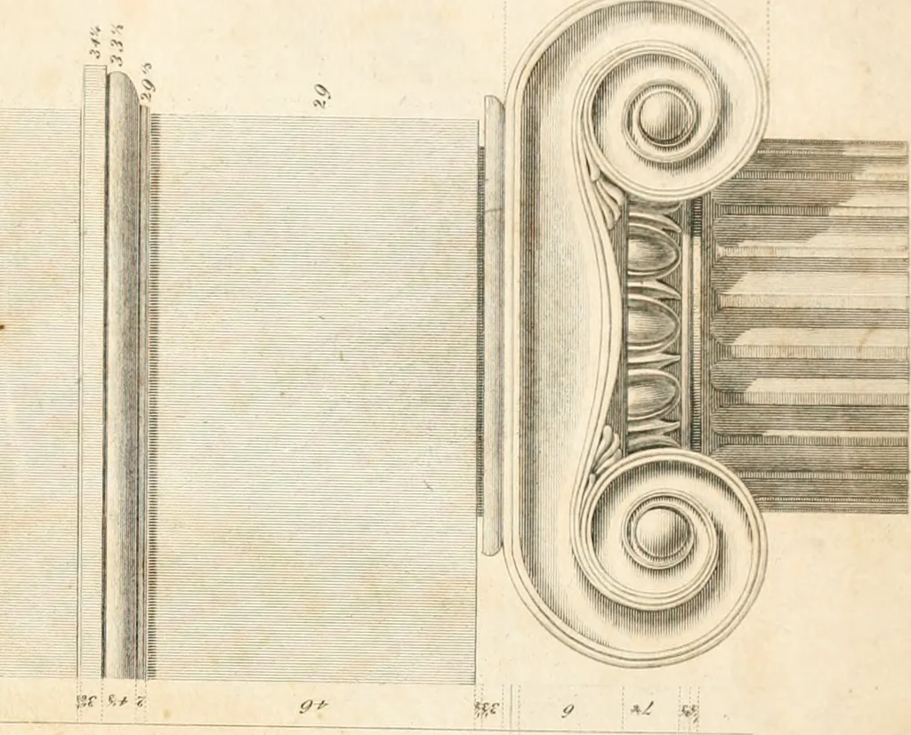 An illustration from The American builder's companion : or, A system of architecture, particularly adapted to the present style of building ; illustrated with seventy copperplate engravings, 1827, leaf 126