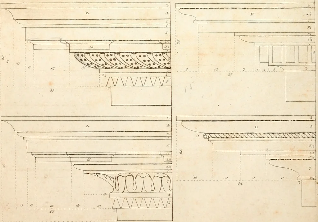 An illustration from The American builder's companion : or, A system of architecture, particularly adapted to the present style of building ; illustrated with seventy copperplate engravings, 1827, leaf 129