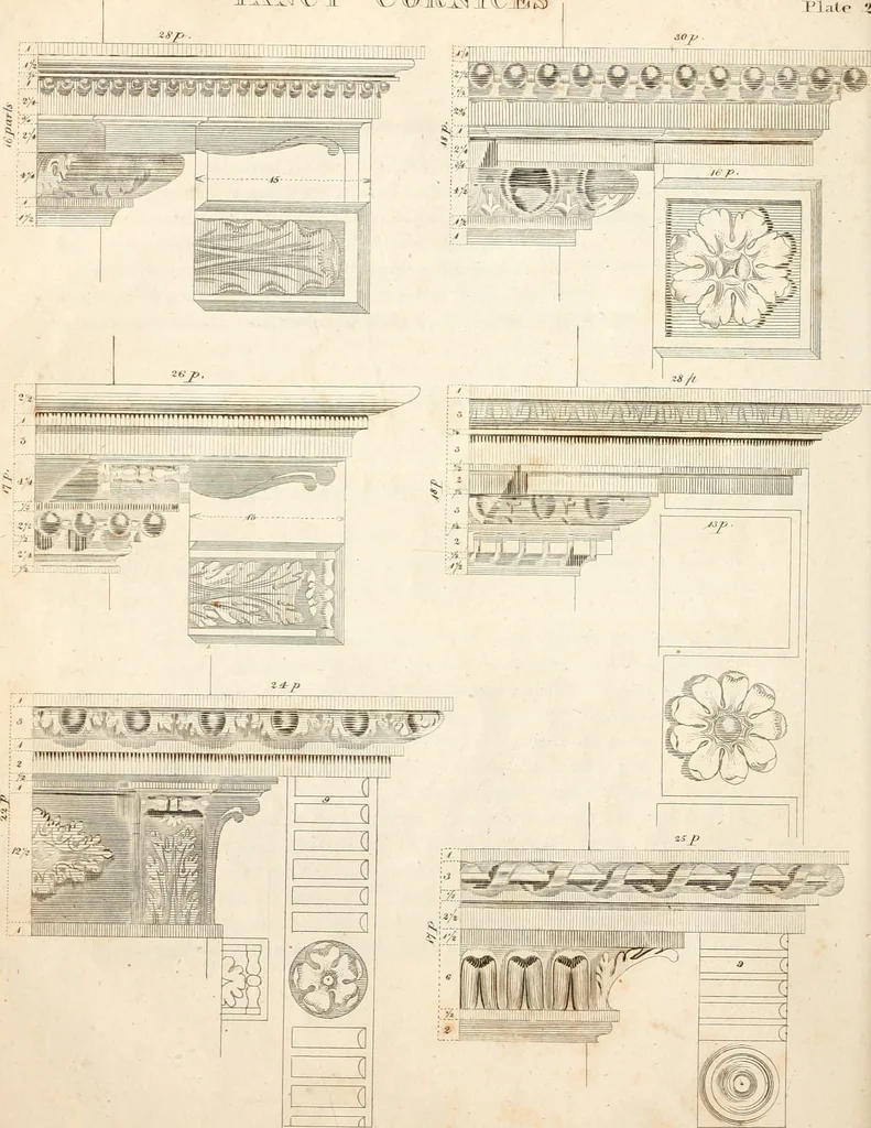 An illustration from The American builder's companion : or, A system of architecture, particularly adapted to the present style of building ; illustrated with seventy copperplate engravings, 1827, leaf 135