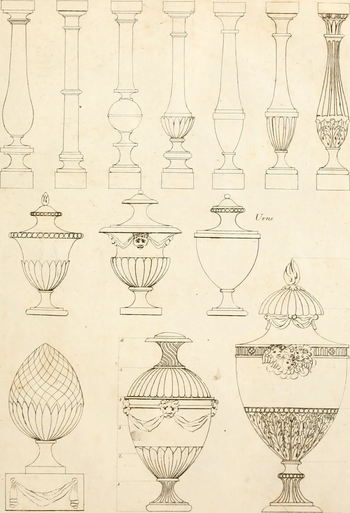 An illustration from The American builder's companion : or, A system of architecture, particularly adapted to the present style of building ; illustrated with seventy copperplate engravings, 1827, leaf 148