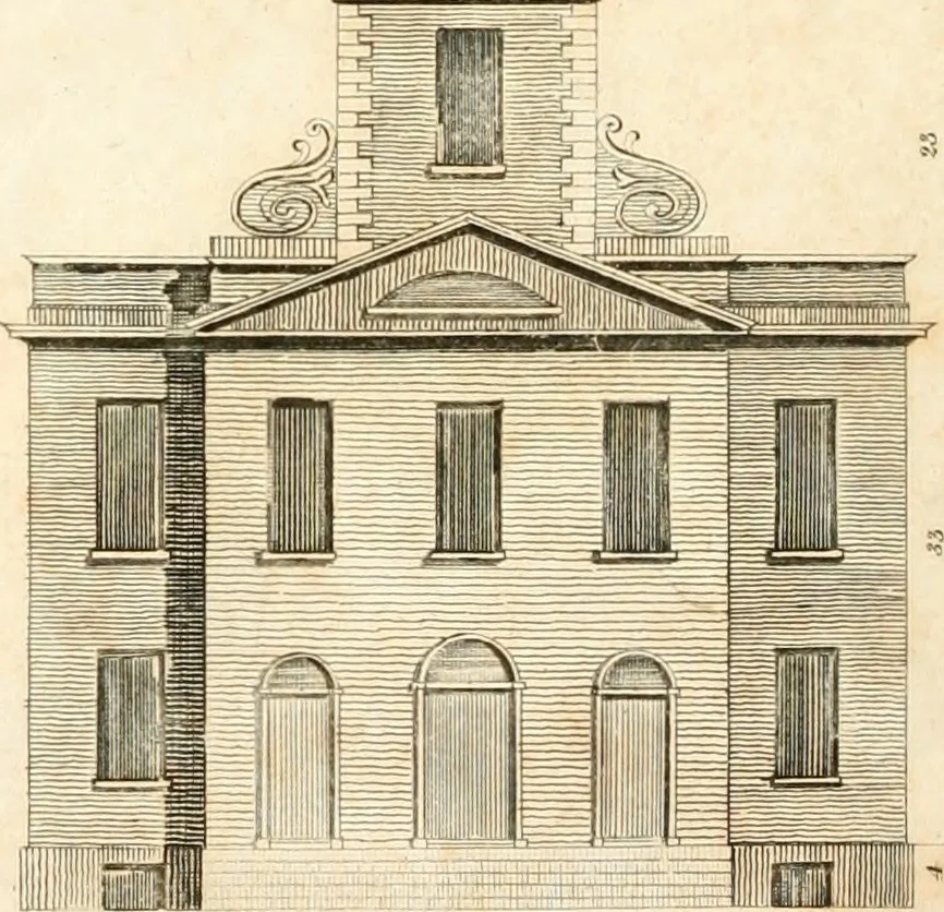 An illustration from The American builder's companion : or, A system of architecture, particularly adapted to the present style of building ; illustrated with seventy copperplate engravings, 1827, leaf 233