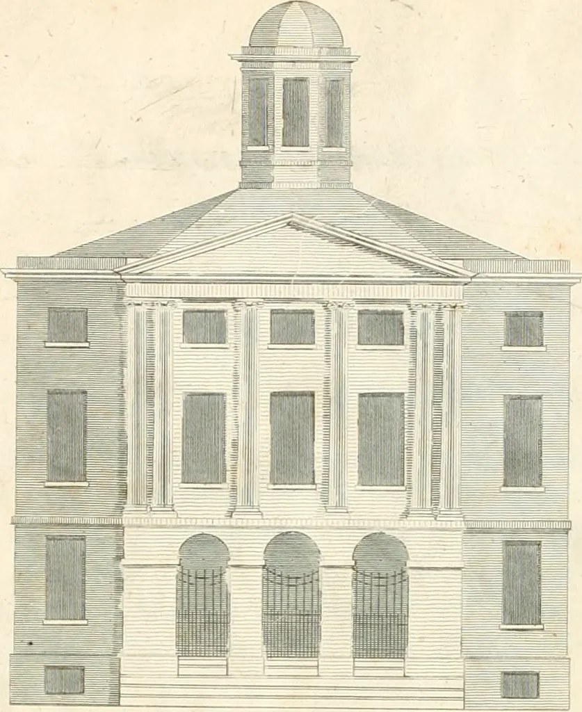 An illustration from The American builder's companion : or, A system of architecture, particularly adapted to the present style of building ; illustrated with seventy copperplate engravings, 1827, leaf 239