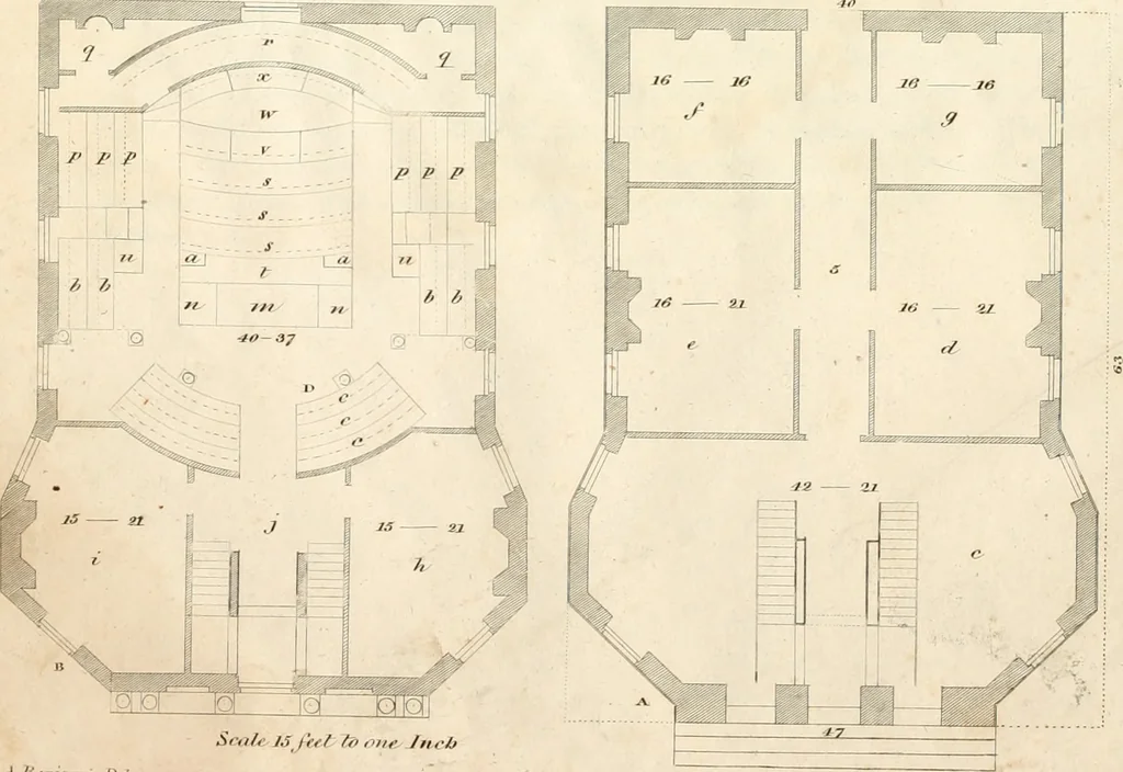 An illustration from The American builder's companion : or, A system of architecture, particularly adapted to the present style of building ; illustrated with seventy copperplate engravings, 1827, leaf 239