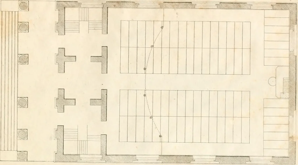 An illustration from The American builder's companion : or, A system of architecture, particularly adapted to the present style of building ; illustrated with seventy copperplate engravings, 1827, leaf 242