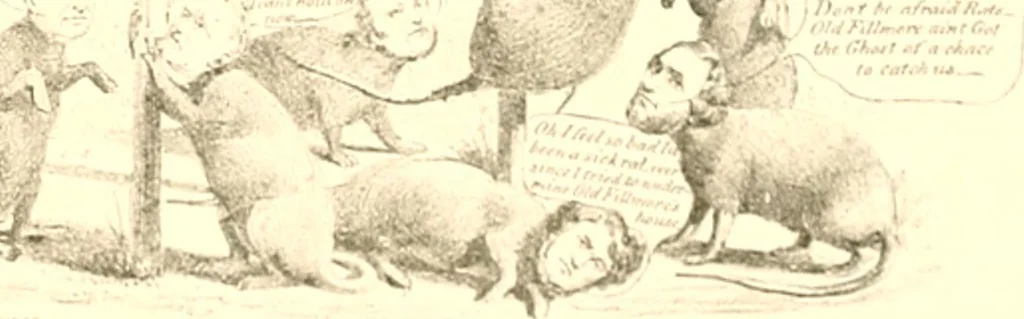 An illustration from American caricatures pertaining to the Civil War, 1918, leaf 14