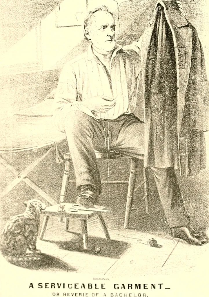 An illustration from American caricatures pertaining to the Civil War, 1918, leaf 18
