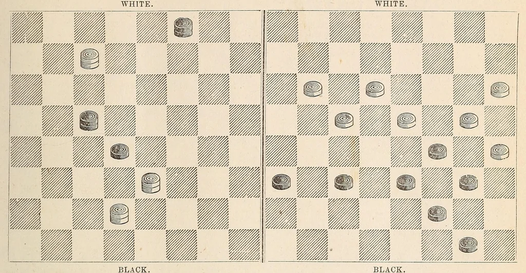 An illustration from American checker player, 1875, leaf 243