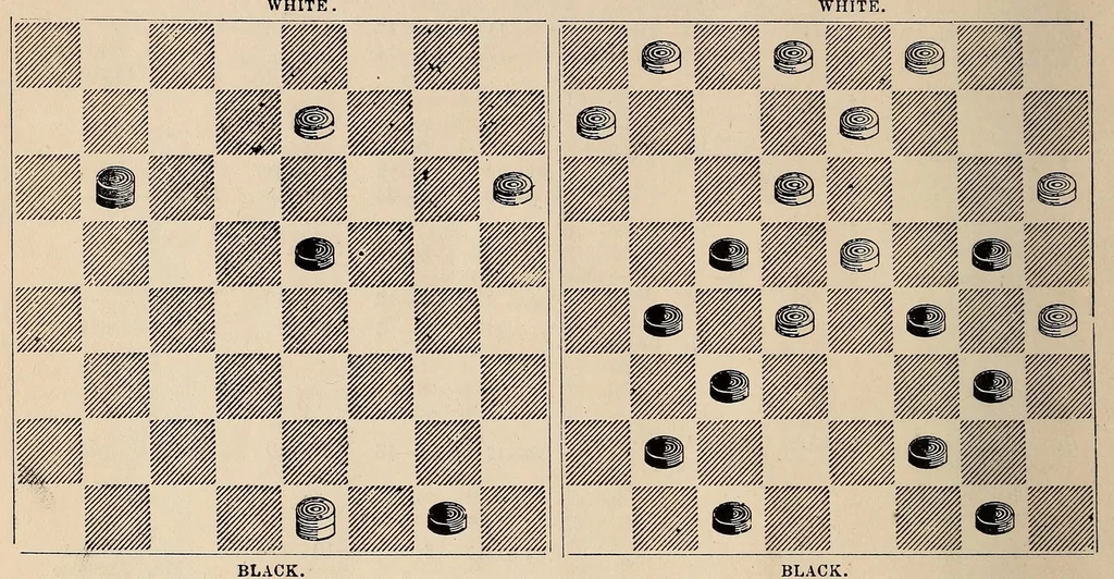 An illustration from American checker player, 1875, leaf 96