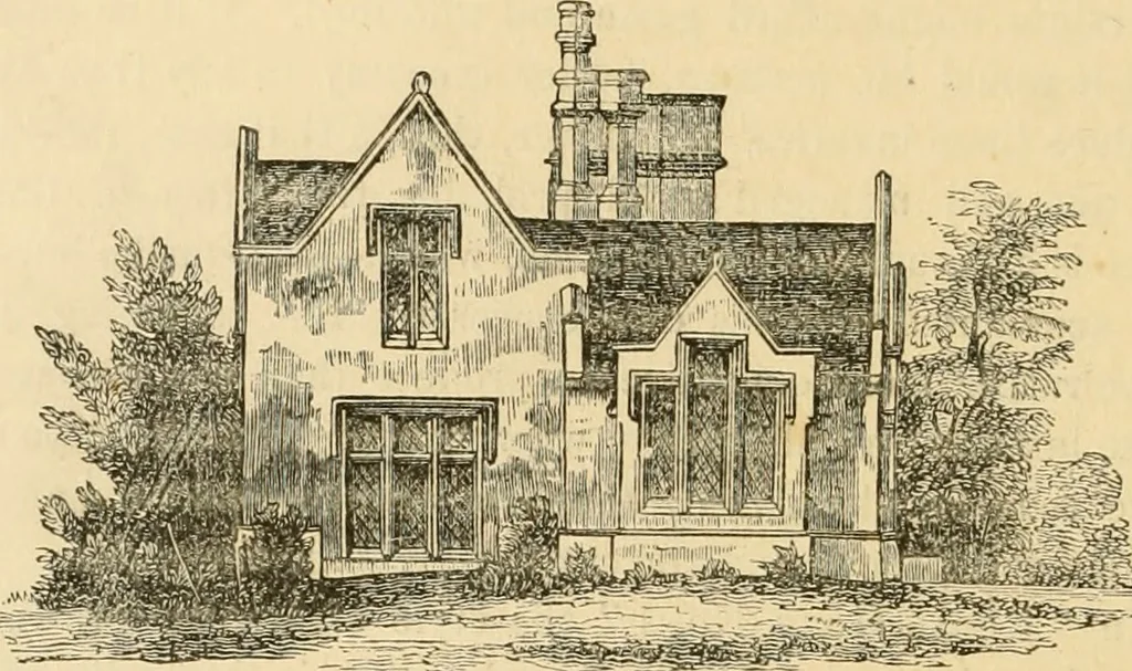 An illustration from The American cottage builder : a series of designs, plans, and specifications, from $200 to $20,000, for homes for the people ; together with warming, ventilation, drainage, painting and landscape gardening, 1876, leaf 247