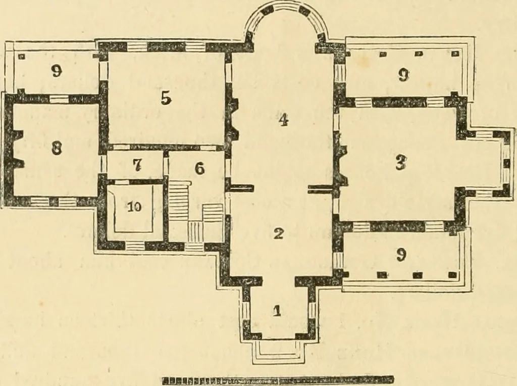 An illustration from The American cottage builder : a series of designs, plans, and specifications, from $200 to $20,000, for homes for the people ; together with warming, ventilation, drainage, painting and landscape gardening, 1876, leaf 363