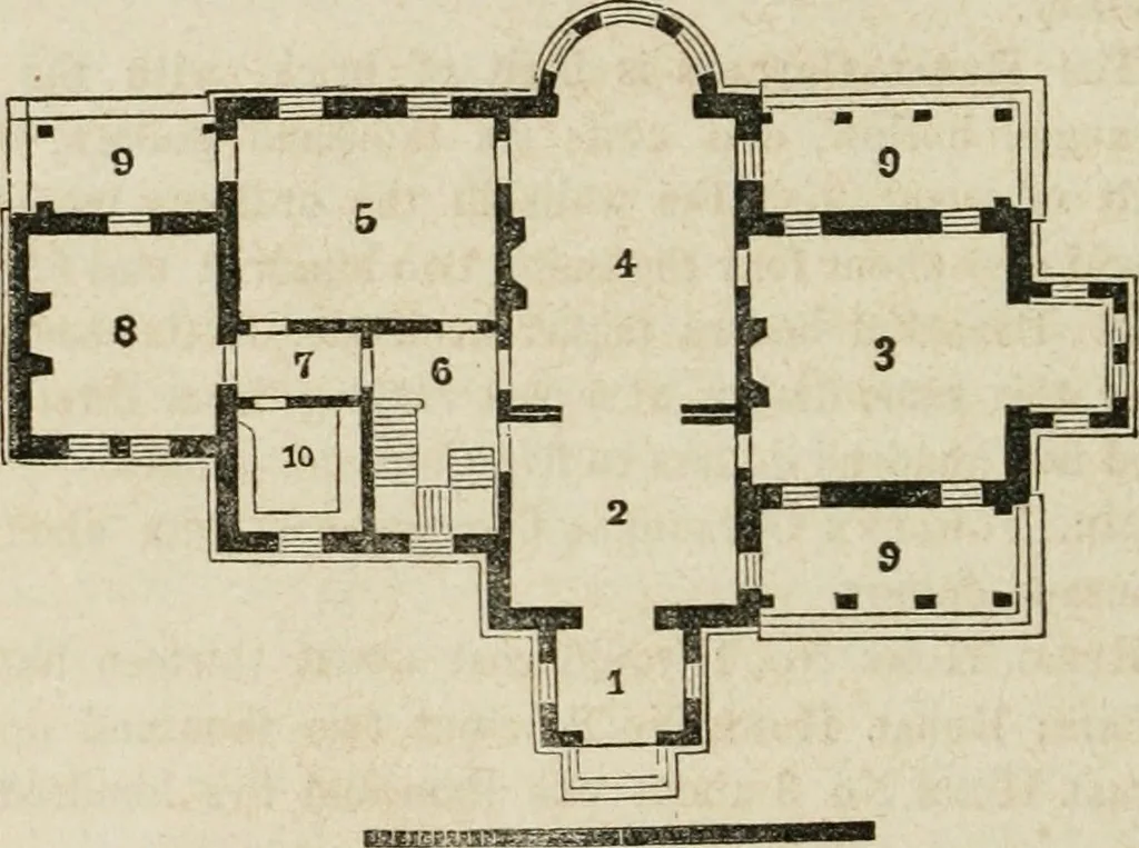An illustration from The American cottage builder: a series of designs, plans, and specifications, from $200 to $20,000. For homes for the people. Together with warming, ventilation, drainage, painting, and landscape gardening, 1854, leaf 365
