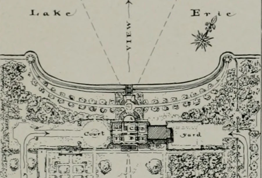 An illustration from American country houses of to-day; an illustrated account of some excellent houses built and gardens planted during the last few years, showing unmistakable influence of the modern trend in ideals architectural, 1915, leaf 158