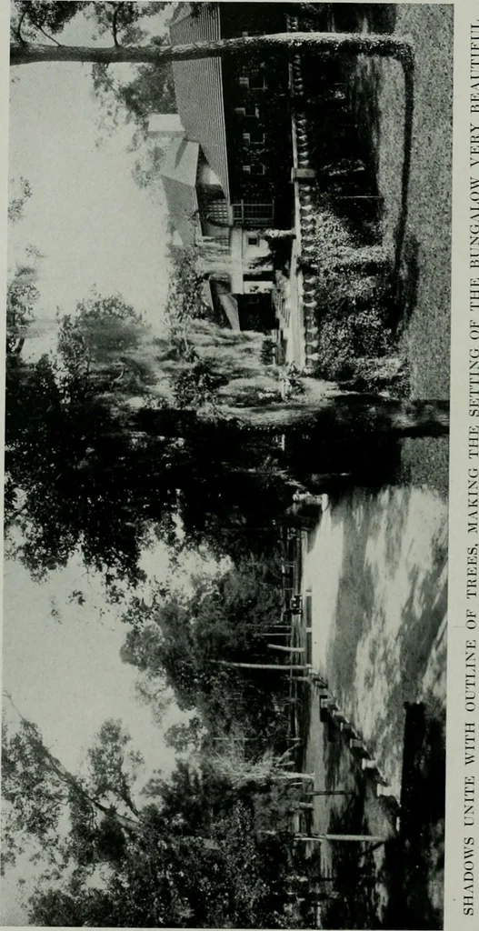 An illustration from American country houses of to-day; an illustrated account of some excellent houses built and gardens planted during the last few years, showing unmistakable influence of the modern trend in ideals architectural, 1915, leaf 183