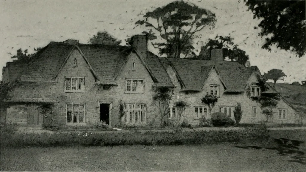 An illustration from American country houses of to-day; an illustrated account of some excellent houses built and gardens planted during the last few years, showing unmistakable influence of the modern trend in ideals architectural, 1915, leaf 312