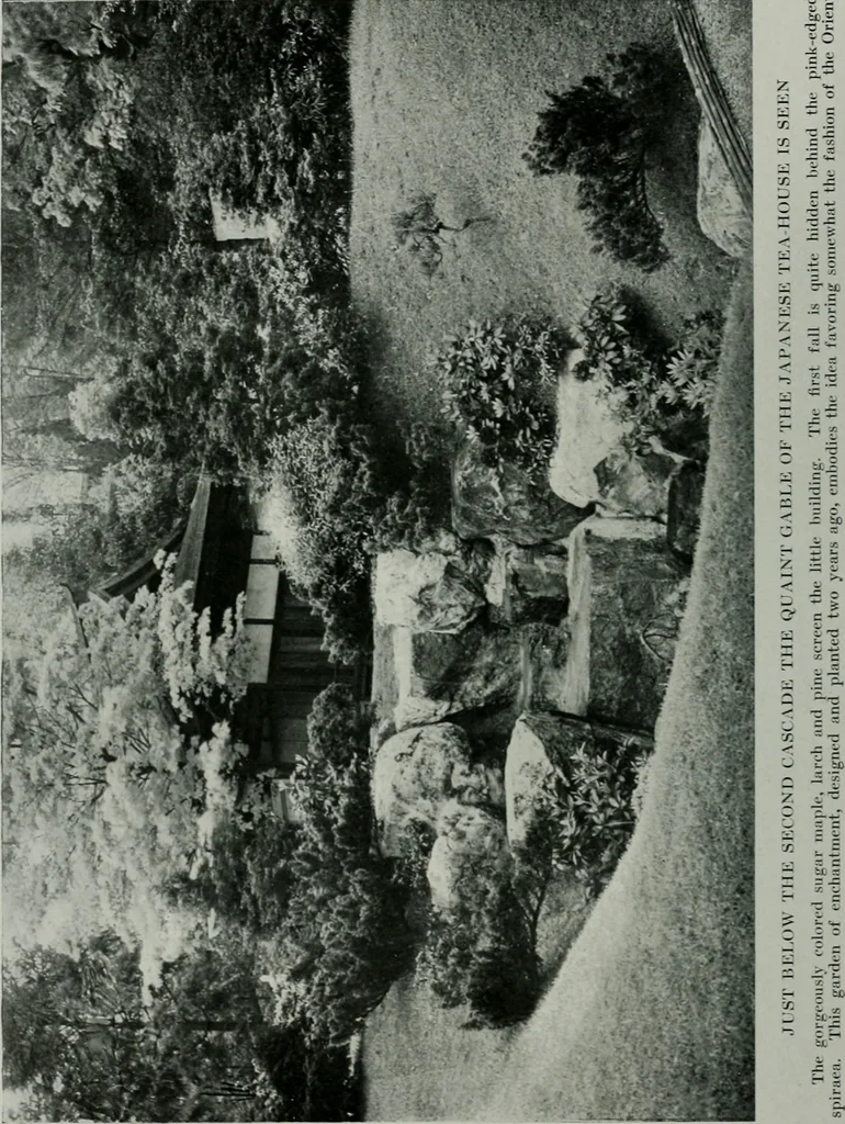 An illustration from American country houses of to-day; an illustrated account of some excellent houses built and gardens planted during the last few years, showing unmistakable influence of the modern trend in ideals architectural, 1915, leaf 401