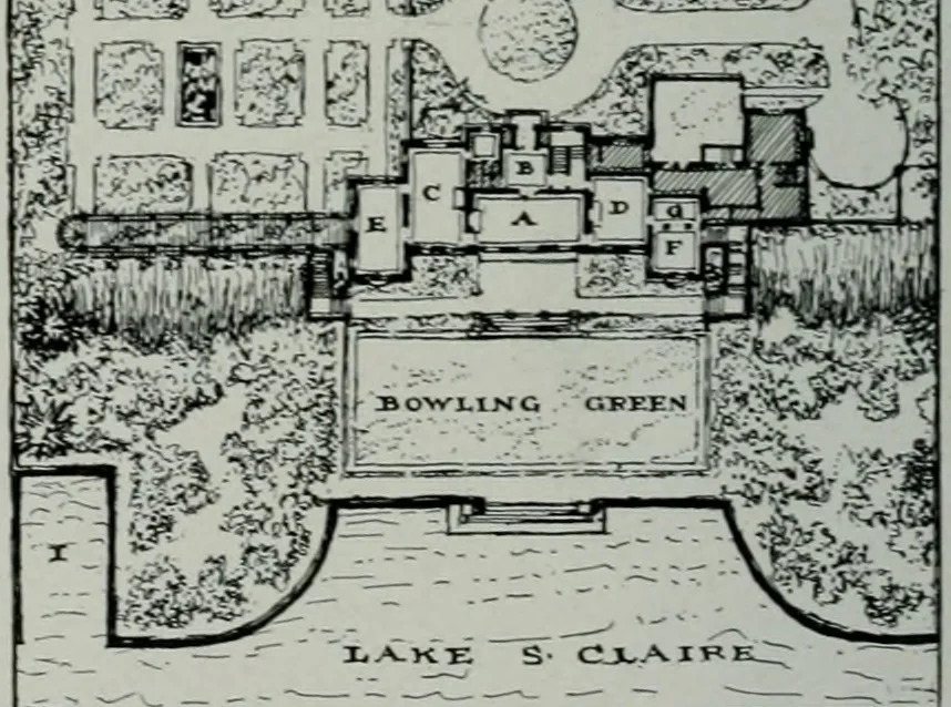 An illustration from American country houses of to-day; an illustrated account of some excellent houses built and gardens planted during the last few years, showing unmistakable influence of the modern trend in ideals architectural, 1915, leaf 63