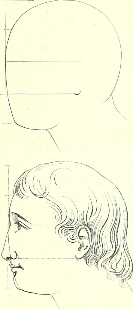 An illustration from The American drawing-book : a manual for the amateur, and basis of study for the professional artist : especially adapted to the use of public and private schools, as well as home instruction, 1847, leaf 47