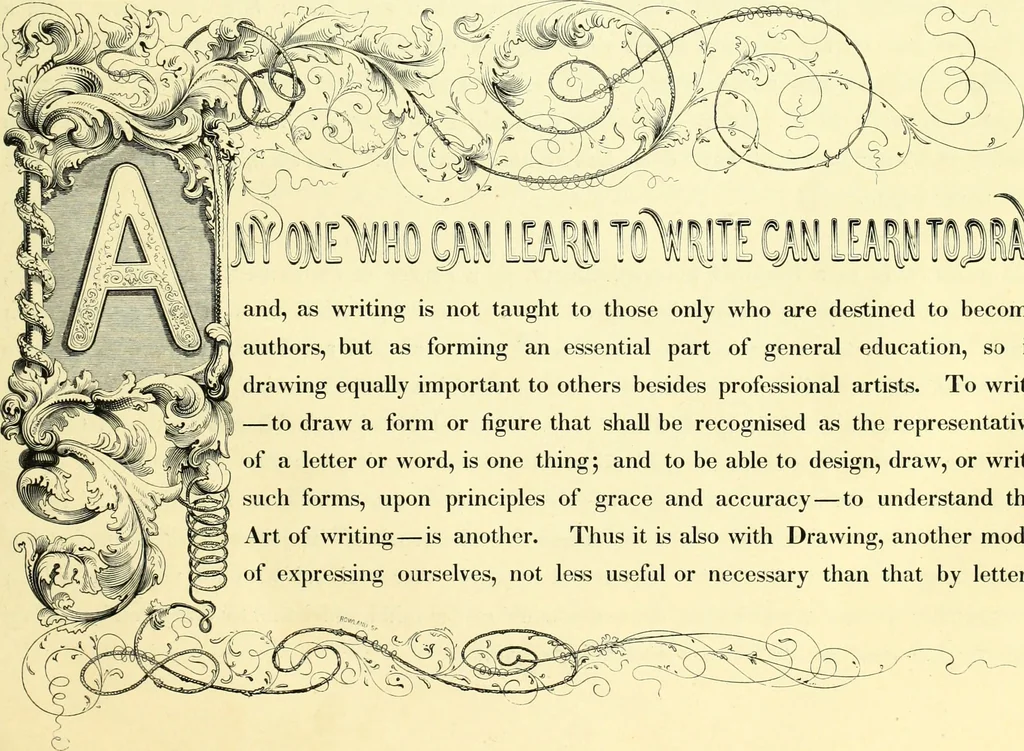 An illustration from The American drawing-book : a manual for the amateur, and basis of study for the professional artist : especially adapted to the use of public and private schools, as well as home instruction, 1847, leaf 6