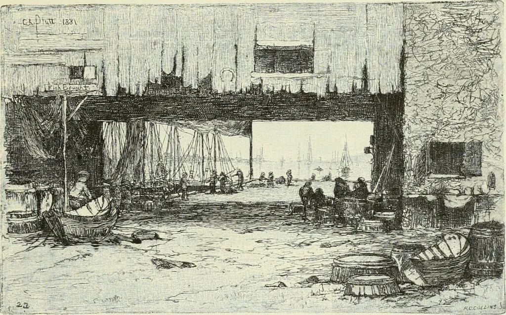 An illustration from American etchers. Reprinted from the Century magazine for February 1883, with a brief additional chapter from the New York Star, 1886, leaf 20