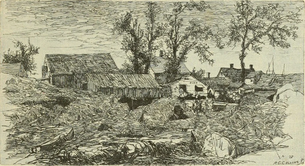 An illustration from American etchers. Reprinted from the Century magazine for February 1883, with a brief additional chapter from the New York Star, 1886, leaf 28