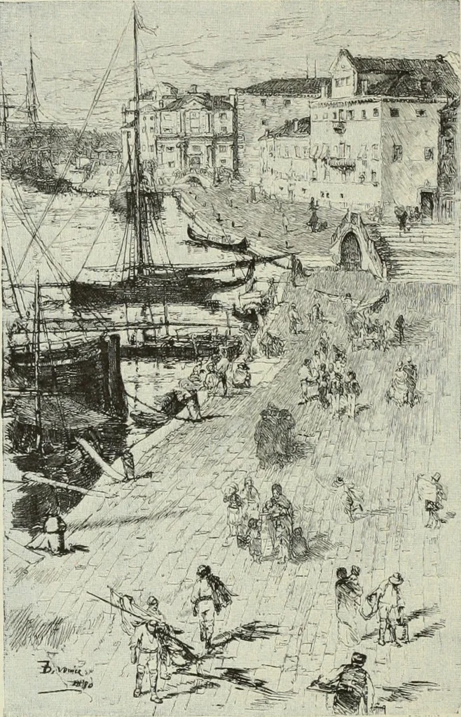 An illustration from American etchers. Reprinted from the Century magazine for February 1883, with a brief additional chapter from the New York Star, 1886, leaf 9