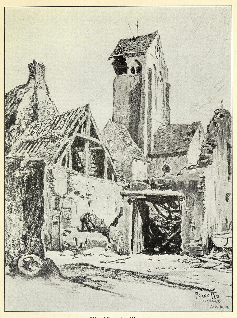 An illustration from The American front, 1919, leaf 163