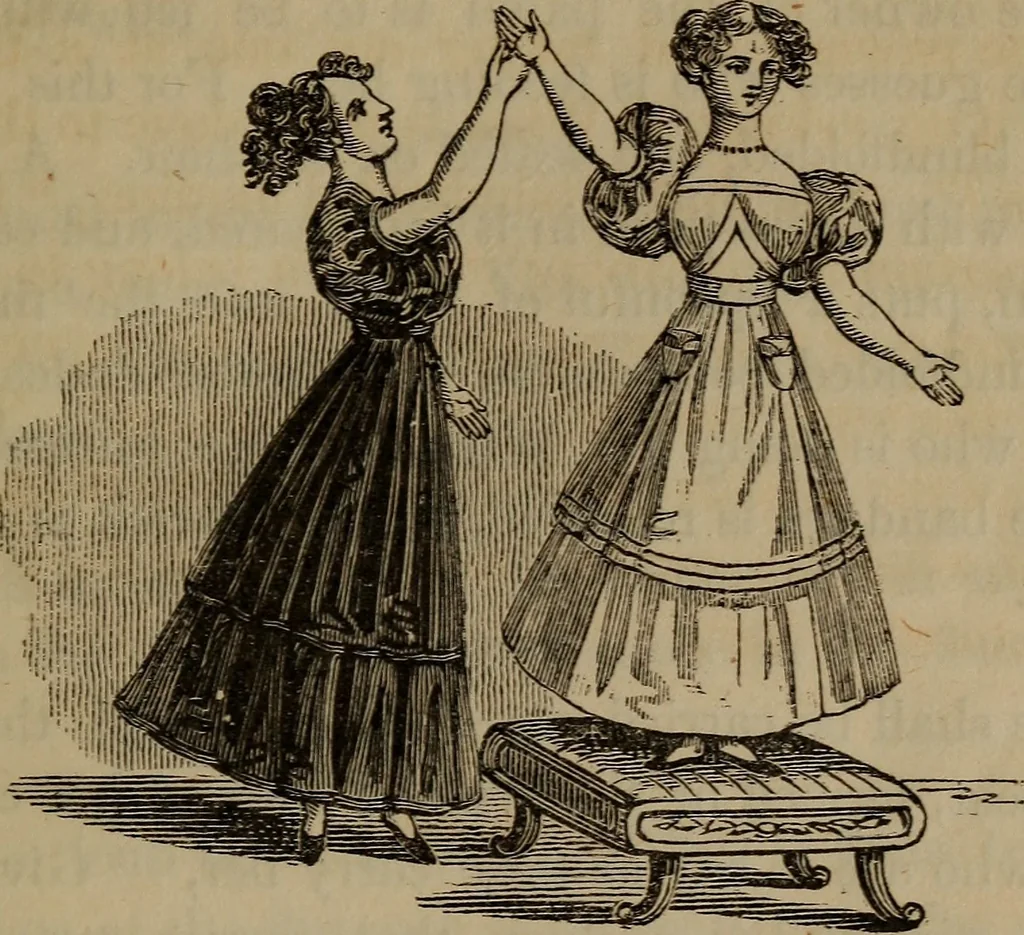 An illustration from American girl's book: or, Occupation for play hours, 1831, leaf 128