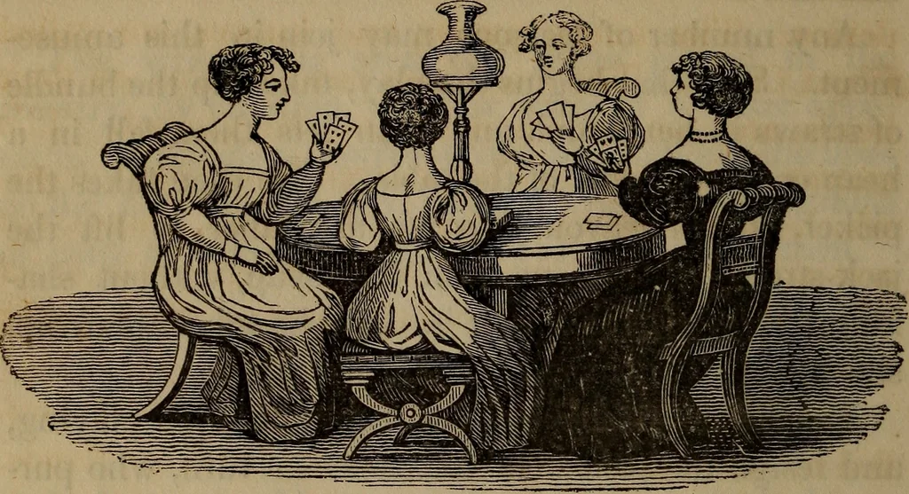 An illustration from American girl's book: or, Occupation for play hours, 1831, leaf 163