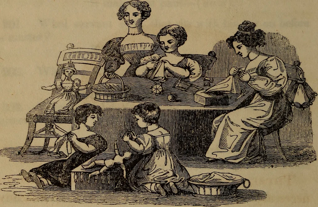 An illustration from American girl's book: or, Occupation for play hours, 1831, leaf 251