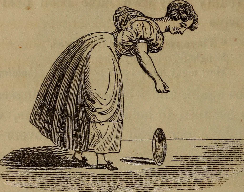 An illustration from American girl's book: or, Occupation for play hours, 1831, leaf 35