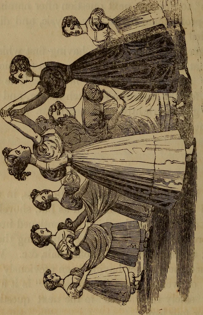 An illustration from American girl's book: or, Occupation for play hours, 1831, leaf 49