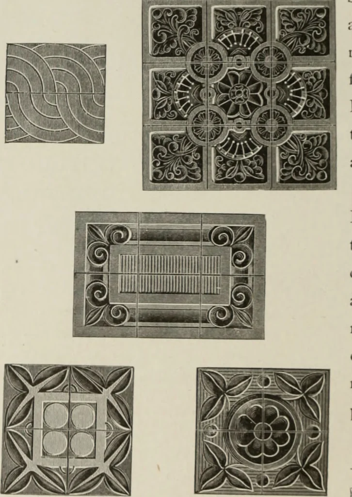 An illustration from The American glossary of architectural terms, being a concise and comprehensive compilation of all terms used in the practice of architecture and the building arts, 1887, leaf 5