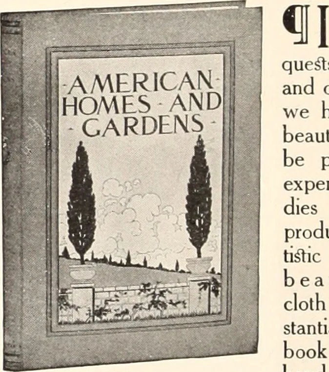 An illustration from American homes and gardens, 1905, leaf 17