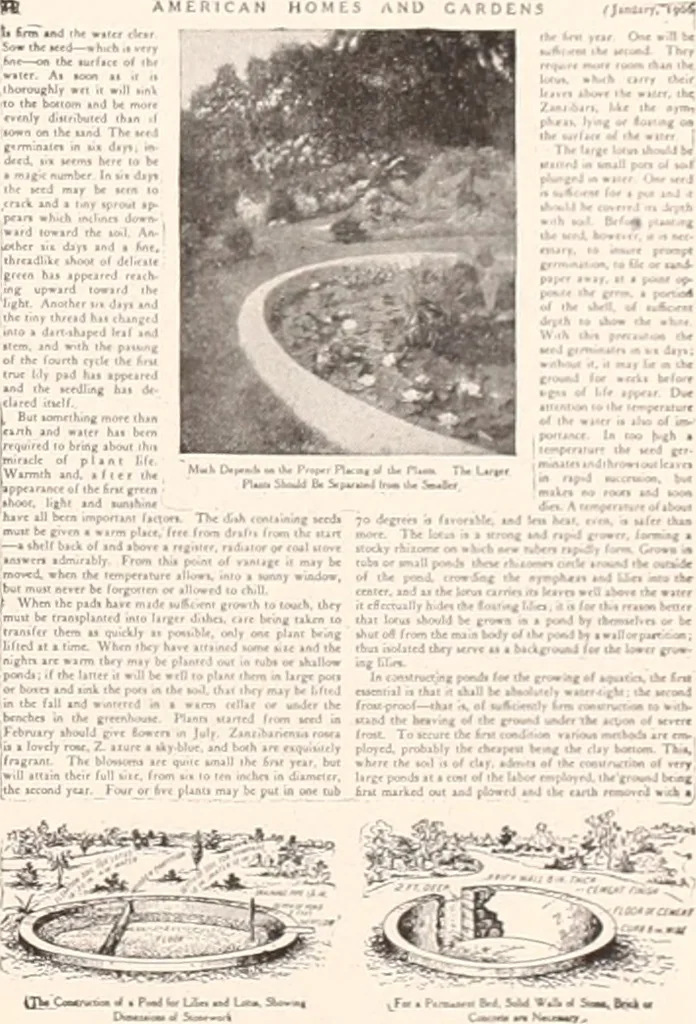 An illustration from American homes and gardens, 1905, leaf 72