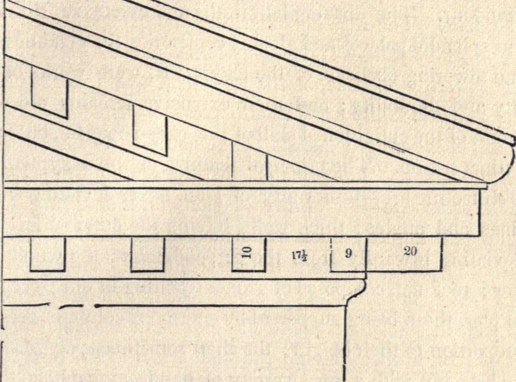 An illustration from The American house-carpenter; a treatise on the art of building, and the strength of materials, 1873, leaf 120