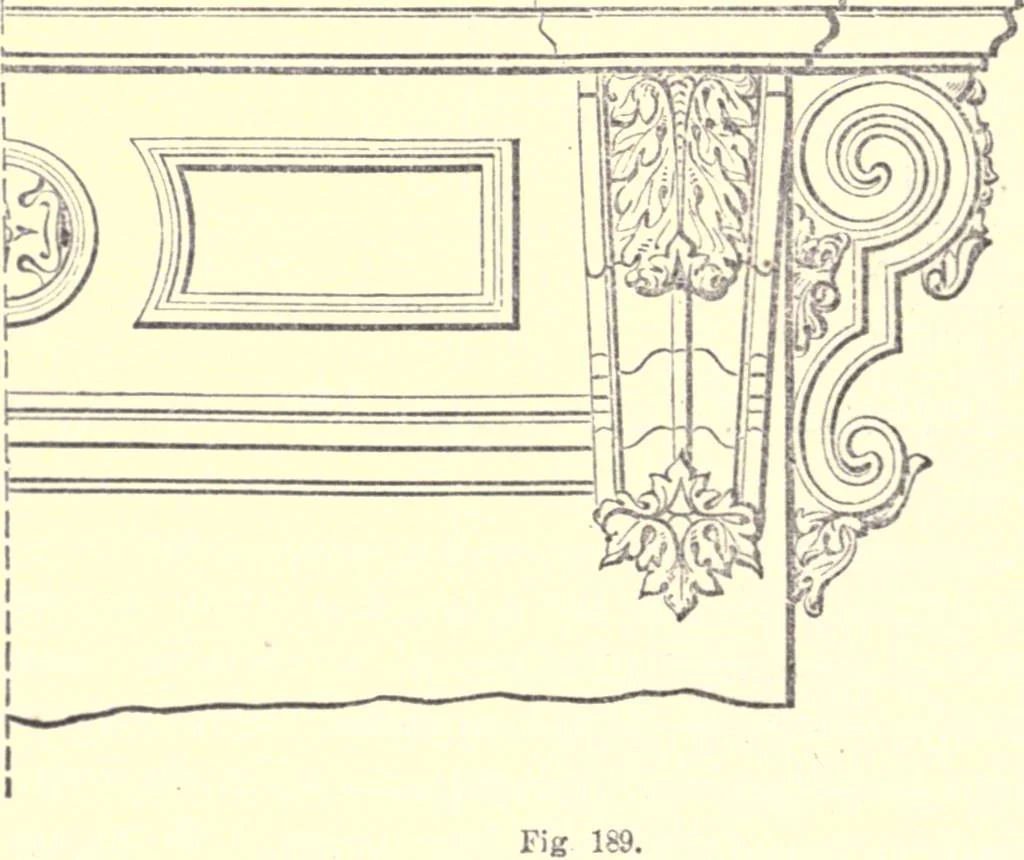 An illustration from The American house-carpenter; a treatise on the art of building, and the strength of materials, 1873, leaf 157