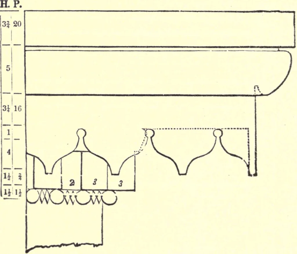 An illustration from The American house-carpenter; a treatise on the art of building, and the strength of materials, 1873, leaf 161