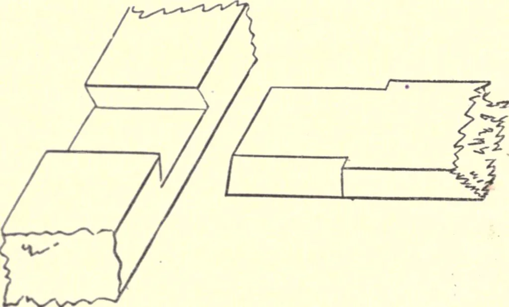 An illustration from The American house-carpenter; a treatise on the art of building, and the strength of materials, 1873, leaf 19