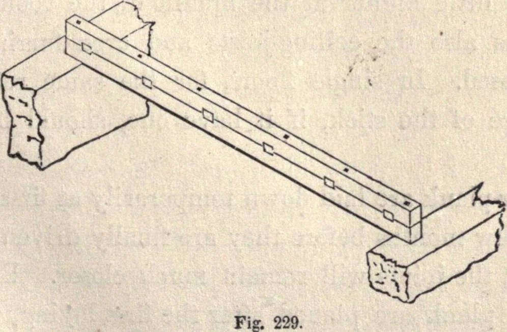 An illustration from The American house-carpenter; a treatise on the art of building, and the strength of materials, 1873, leaf 262