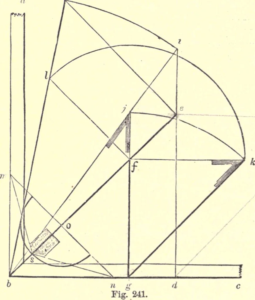 An illustration from The American house-carpenter; a treatise on the art of building, and the strength of materials, 1873, leaf 299